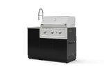 NewAge Outdoor Kitchens Outdoor Grill Island Aluminum 3-Piece Cabinet Set with Sink, Grill Cabinet, and Performance Grill | 76330 