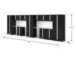 NewAge Garage Cabinets Bold Series 14PC Garage Cabinetry Set, 24-Gauge Steel, Fully Welded, 234" W x 18" D x 76.75" H-55842-Garage Giant 