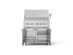 NewAge Outdoor Kitchens Stainless Steel 2-Piece Cabinet set with Casters Grill Cabinet and Platinum Grill-72952-Garage Giant 