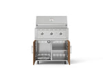 NewAge Outdoor Kitchens Stainless Steel 2-Piece Cabinet set with Grill Cabinet and Performance Grill-72957-Garage Giant 