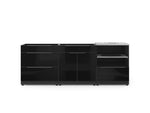 NewAge Outdoor Kitchens Aluminum 3-Piece Cabinet Set with 3-Drawer, Bar and Kamado Cabinet-67432-Garage Giant 