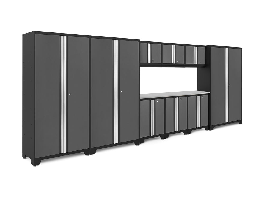 NewAge Garage Cabinets Bold Series 10-Piece Cabinet Set with 42 in. RTA Lockers-73069-Garage Giant