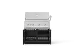NewAge Outdoor Kitchens Aluminum 2-Piece Cabinet Set with Grill Cabinet and Platinum Grill-72914-Garage Giant 