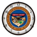 Collectable Sign and Clock Arizona State Seal Backlit Wall Clock-811185-Garage Giant 