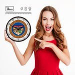 Collectable Sign and Clock Arizona State Seal Backlit Wall Clock-811185-Garage Giant 