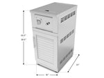 NewAge Outdoor Kitchens Stainless Steel Performance Side Burner with Cabinet-67198-Garage Giant 