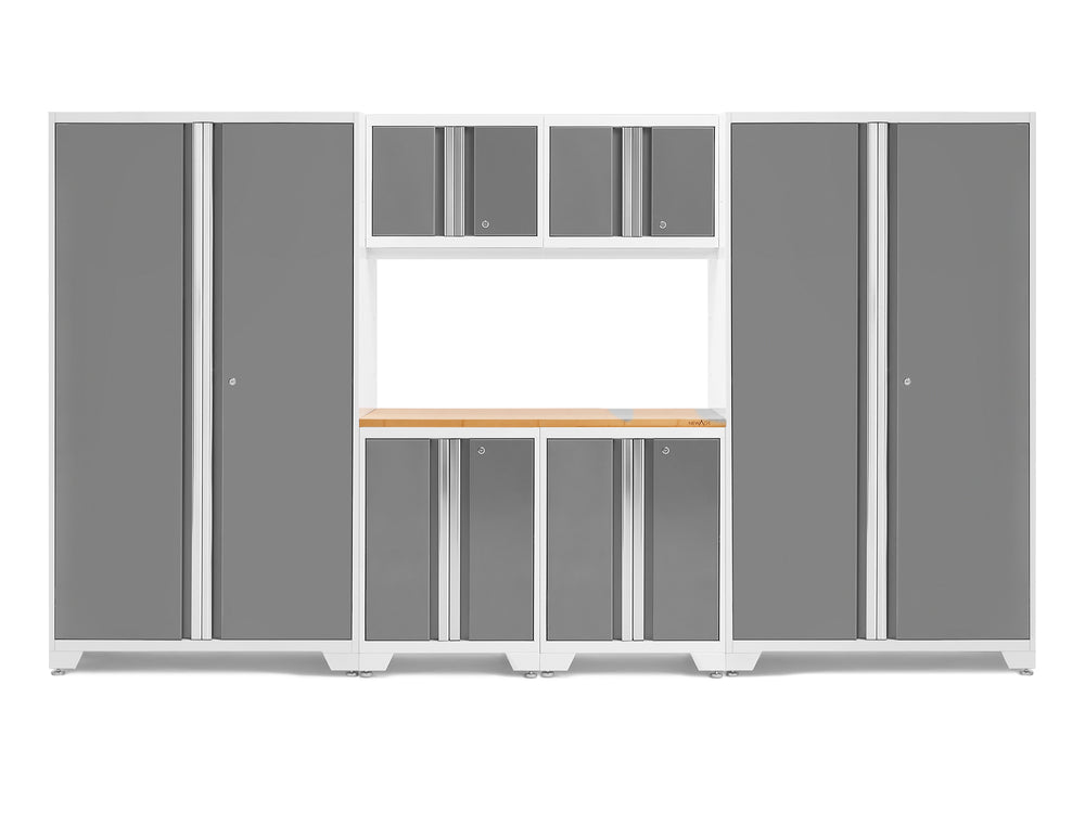 NewAge Garage Cabinets Bold Series 7-Piece Cabinet Set with 42 in. RTA Lockers-73082-Garage Giant
