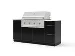 NewAge Outdoor Kitchens Outdoor Grill Island Aluminum 5-Piece Cabinet Set with Sink, 3 Drawer, Grill Cabinet, Performance Grill and Stainless Steel Countertop - (Liquid Propane) | Garage Giant 