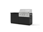 NewAge Outdoor Kitchens Stainless-Steel 4-Piece Cabinet Set with Base, Grill Cabinet, Performance Grill, and Countertop-73460-Garage Giant 