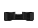 NewAge Outdoor Kitchens Aluminum 5-Piece Cabinet Set with 2-Door, Bar, Grill and Corner Cabinets-67657-Garage Giant 