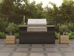 NewAge Outdoor Kitchens Outdoor Grill Island Aluminum 5-Piece Cabinet Set with Sink, 3 Drawer, Grill Cabinet, Platinum Grill and Stainless Steel Countertop 