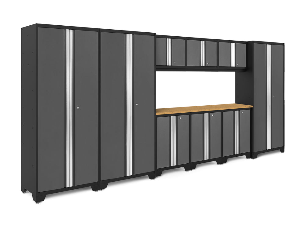 NewAge Garage Cabinets Bold Series 10-Piece Cabinet Set with 30 in. RTA Lockers-73004-Garage Giant