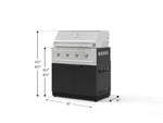 NewAge Outdoor Kitchens Stainless Steel 2-Piece Cabinet set with Grill Cabinet and Performance Grill-72895-Garage Giant 