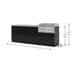 NewAge Outdoor Kitchens Aluminum 5-Piece Cabinet Set with 3 Drawer, Bar, Grill Cabinet, Platinum Griddle and Countertop-74945-Garage Giant 