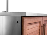 NewAge Outdoor Kitchens Stainless Steel 6-Piece Cabinet Set with Sink, Bar, Grill Cabinet, Performance Grill, Countertop and Fridge-66389-Garage Giant 