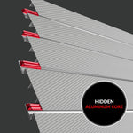 Proslat PROCORE+ 8 ft. x 4 ft. Slatwall - Silver Gray Carbon Fiber (4-Pack)-87747K-Garage Giant 