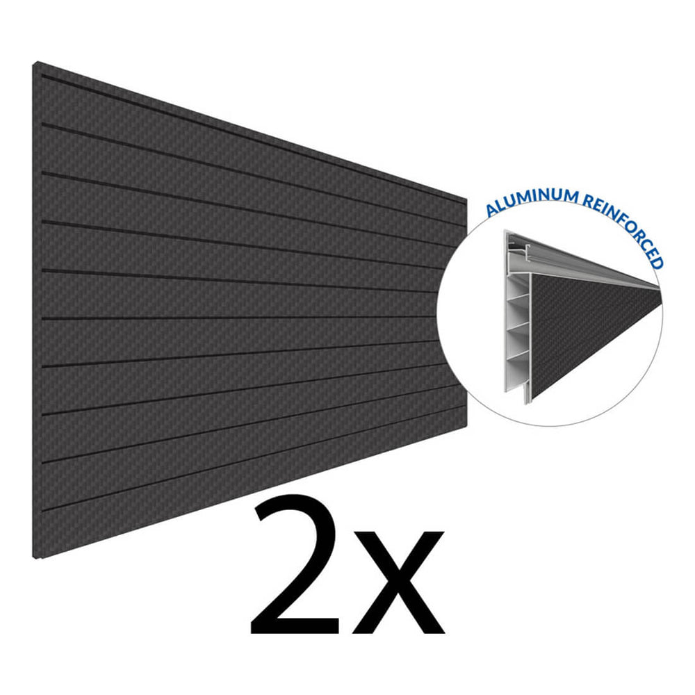Proslat PROCORE+ 8 ft. x 4 ft. Slatwall - Carbon Fiber (2-Pack)-87752K-Garage Giant