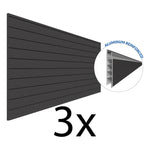 Proslat PROCORE+ 8 ft. x 4 ft. Slatwall - Carbon Fiber (3-Pack)-87753K-Garage Giant 