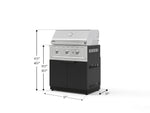 NewAge Outdoor Kitchens Stainless Steel 2-Piece Cabinet set with Grill Cabinet and Performance Grill-74782-Garage Giant 