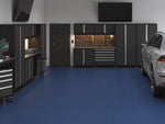 NewAge Garage Flooring Diamond Pattern Polypropylene Garage Flooring Tiles 600 sq. ft. Flooring Bundle - NewAge Blue-12569-Garage Giant 