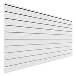 Proslat 8 ft. x 4 ft. PVC Slatwall (White)-88102-Garage Giant 