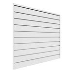 Proslat 4 ft. x 4 ft. PVC Slatwall (White)-88103-Garage Giant 
