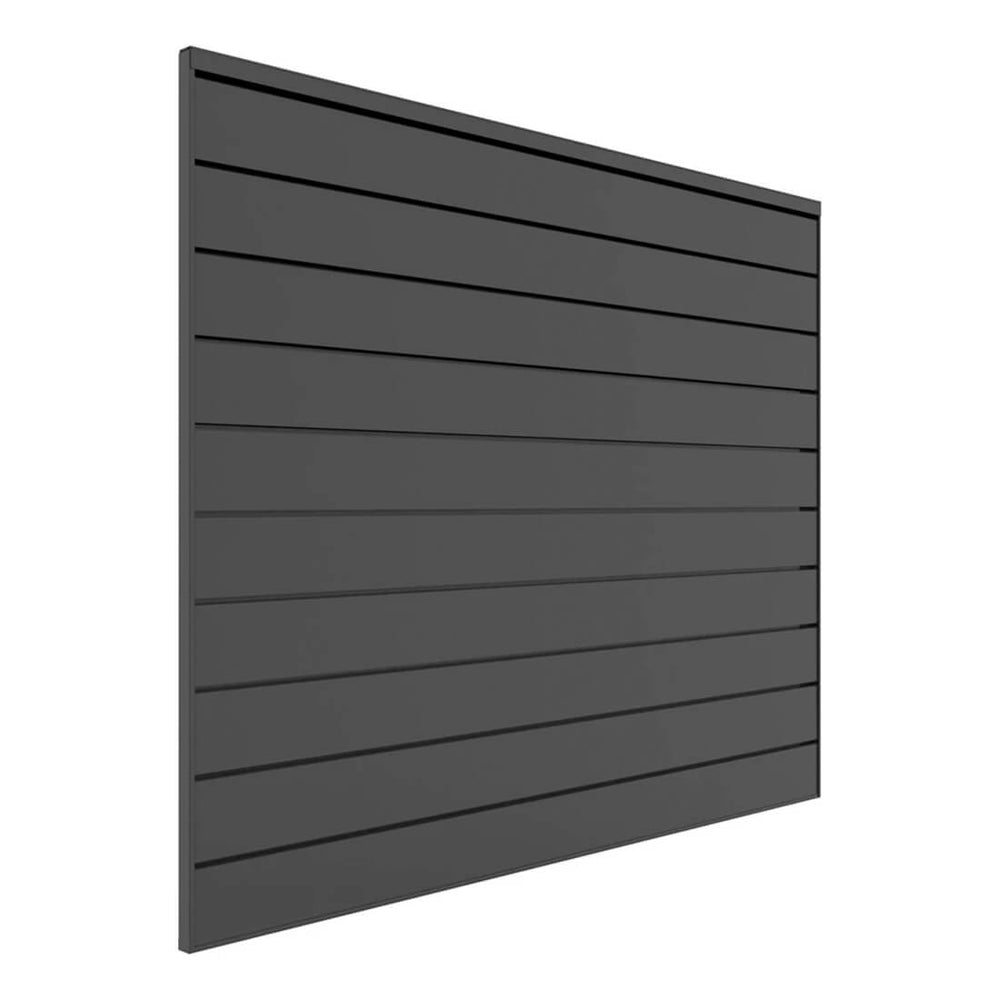 Proslat 4 ft. x 4 ft. PVC Slatwall (Charcoal)-88104-Garage Giant