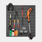 Proslat 4 ft. x 4 ft. PVC Slatwall (Charcoal)-88104-Garage Giant 
