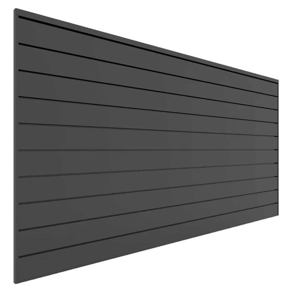 Proslat 8 ft. x 4 ft. PVC Slatwall (Charcoal)-88105-Garage Giant