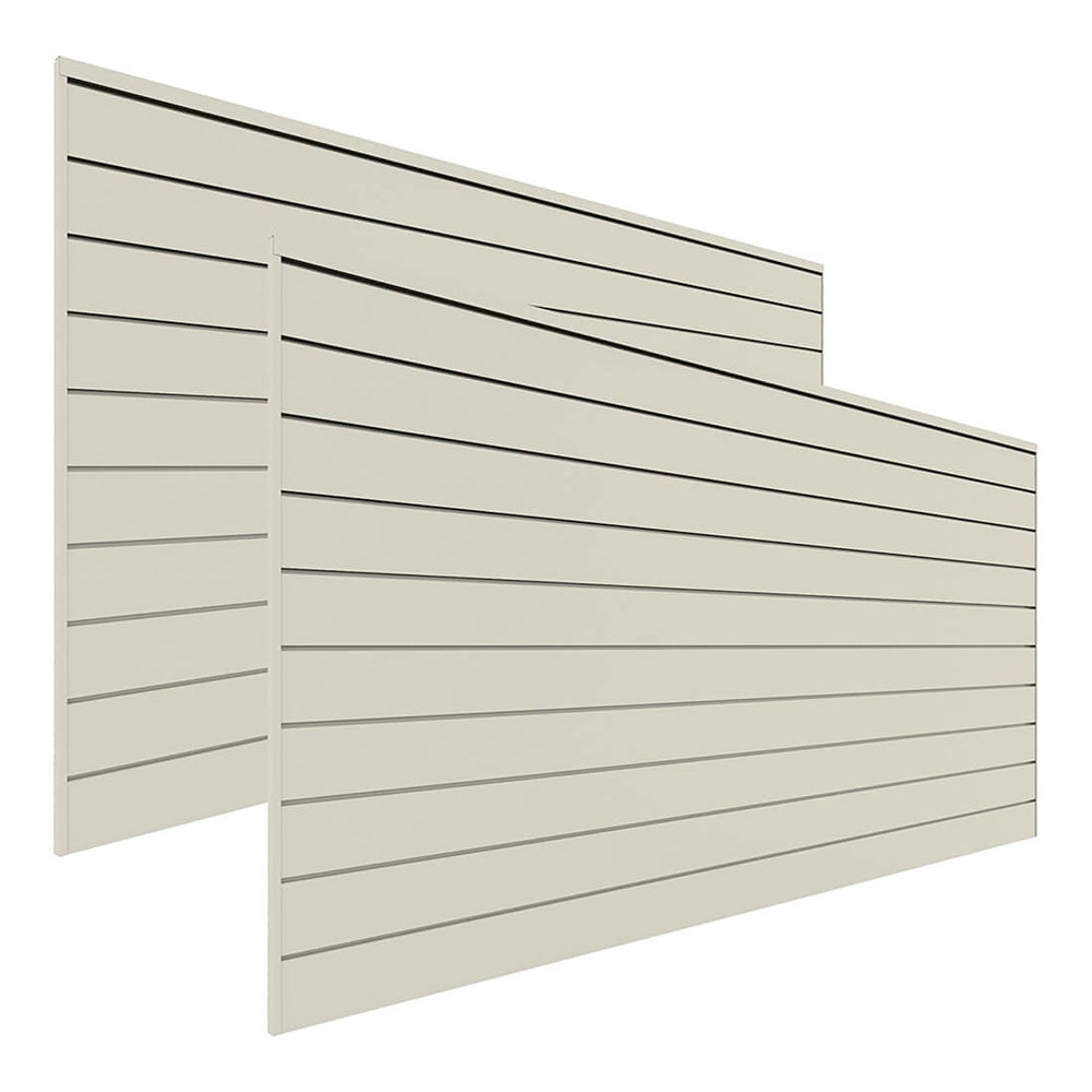 Proslat 8 ft. x 4 ft. PVC Slatwall (2-Pack Sandstone)-88209-Garage Giant