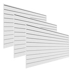 Proslat 8 ft. x 4 ft. PVC Slatwall (3-Pack White)-88302-Garage Giant 