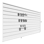 Proslat 8 ft. x 4 ft. PVC Slatwall (3-Pack White)-88302-Garage Giant 