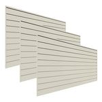 Proslat 8 ft. x 4 ft. PVC Slatwall (3-Pack Sandstone)-88309-Garage Giant 