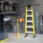 Proslat 8 ft. x 4 ft. PVC Slatwall (4-Pack Charcoal)-88405-Garage Giant 