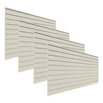 Proslat 8 ft. x 4 ft. PVC Slatwall (4-Pack Sandstone)-88409-Garage Giant 