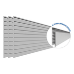 Proslat PROCORE 8 ft. x 4 ft. Slatwall - Grey (3-Pack) 88739K | Garage Giant 