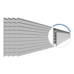 Proslat 4 ft. x 8 ft. PROCORE PVC Slatwall (4-Pack Grey)-88749K-Garage Giant 