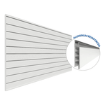 Proslat 4 ft. x 8 ft. PROCORE PVC Slatwall (White)-88772-Garage Giant 