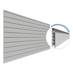 Proslat 4 ft. x 8 ft. PROCORE PVC Slatwall (Grey)-88779-Garage Giant 