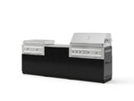 NewAge Outdoor Kitchens Aluminum 6-Piece Cabinet Set with Base, Grill Cabinet, Platinum Griddle and Countertop-74999-Garage Giant 