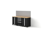 NewAge Garage Cabinets Bold XL Series 4PC Garage Cabinetry Set, 20-24 Gauge Steel, Fully Welded, 72" W x 18" D x 58.5" H-64590-Garage Giant 
