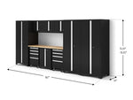 NewAge Garage Cabinets Bold Series XL 10-Piece Garage Cabinets Set with Tool, Base, Wall Cabinets and 30 in. Lockers-64038-Garage Giant 