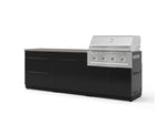 NewAge Outdoor Kitchens Aluminum 5-Piece Cabinet Set With 3 Drawer, Bar, Grill Cabinet, Performance Grill and Countertop-73337-Garage Giant 