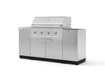 NewAge Outdoor Kitchens Outdoor Grill Island Stainless-Steel 5-Piece Cabinet Set with Sink, 1 Door, Grill Cabinet, Performance Grill and Stainless Steel Countertop - (Liquid Propane) | Garage Giant 