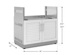 NewAge Outdoor Kitchens Classic Stainless Steel Gas Grill Cabinet-70411-Garage Giant 