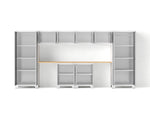NewAge Garage Cabinets Bold Series 10PC Garage Cabinetry Set, 24-Gauge Steel, Fully Welded, 156" W x 18" D x 76.75" H-56792-Garage Giant 