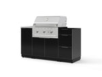 NewAge Outdoor Kitchens Outdoor Grill Island Aluminum 5-Piece Cabinet Set with Sink, 3 Drawer, Grill Cabinet, Performance Grill and Stainless Steel Countertop - (Liquid Propane) | Garage Giant 