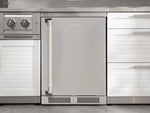 NewAge Outdoor Kitchens Stainless Steel 6-Piece Cabinet Set with Sink, Bar, Grill Cabinet, Performance Grill, Countertop and Stainless Steel Door Fridge-73763-Garage Giant 