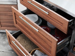 NewAge Outdoor Kitchens Stainless Steel 5-Piece Cabinet Set with with 3-Drawer, Bar, Grill Cabinet, Performance Grill and Countertop-71051-Garage Giant 