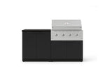 NewAge Outdoor Kitchens Stainless-Steel 4-Piece Cabinet Set with Base, Grill Cabinet, Performance Grill, and Countertop-73457-Garage Giant 